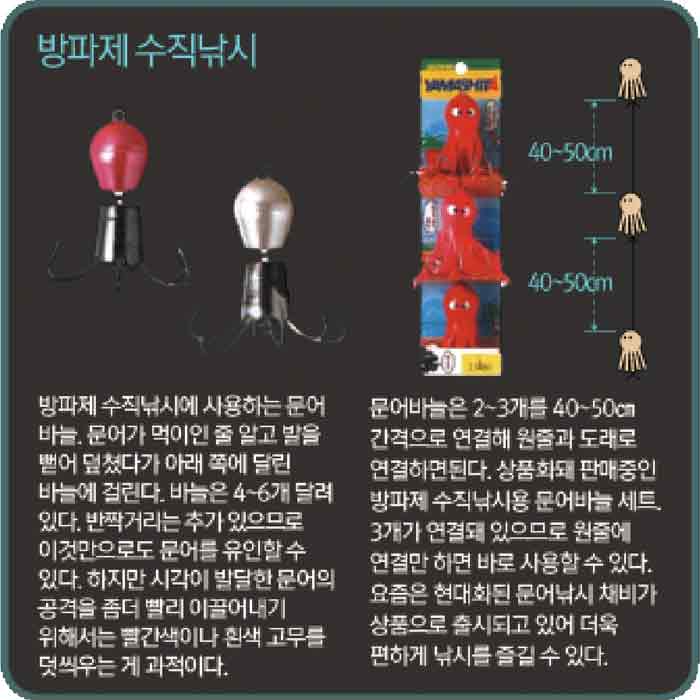 방파제 문어 낚시 채비